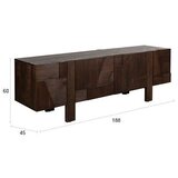 Dutchbone TV omarica iz masivnega lesa v temni naravni barvi 188x60x45 cm Bruneau – | Shoptok.si