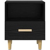 vidaXL Nočna omarica s predalom 2 pcs Črni hrast 40 x 35 x 47.5 cm | Shoptok.si