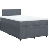  Krevet box spring s madracem tamnosivi 120 x 190 cm baršun | shoptok.hr