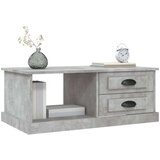vidaXL Klubska mizica betonsko siva 90x50x35 cm inženirski les | Shoptok.si