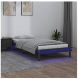  LED posteljni okvir siv 100x200 cm trles | Shoptok.si
