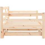 vidaXL Izvlečna dnevna postelja 90x200 cm trdna borovina | Shoptok.si