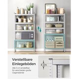 Songmics Regal GLR030E01, 5 delni, (150 x 75 x 30 cm), srebrn | Shoptok.si