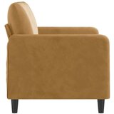  Dvosjed smeđi 120 cm baršunasti Smeđa | Shoptok.si