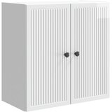  Omara za steno Bela visok sijaj 59 x 31 x 60 cm Inženirski les, (5000246732) | Shoptok.si