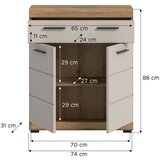 MID.YOU spodnja omarica scout, barva hrasta, kašmir | Shoptok.si