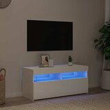 TV ormarić s LED svjetlima bijeli 90x35x40 cm | shoptok.hr
