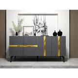 Hanah home vania - anthracite, gold anthracitegold console