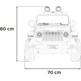  Licenciran avto na akumulator Jeep Wrangler Rubicon 4x4 - oranžen | Shoptok.si
