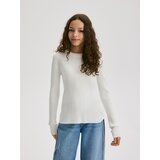 Reserved Rebrasti džemper - krem | shoptok.hr
