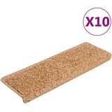  Prostirke za stepenice 10 kom 65x21x4 cm bež pravokutni rub | shoptok.hr