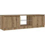 TV ormarić LED boja hrasta 120x30x36 cm konstruirano drvo | shoptok.hr