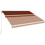  Tenda na ručno uvlačenje 400 x 300 cm narančasto-smeđa | shoptok.hr