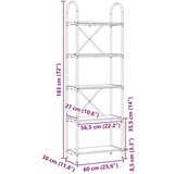 vidaXL Knjižna polica sonoma hrast 60 x 30 x 183 cm Konstruiran les | Shoptok.si