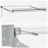 Nadstrešnica Antracit 4 5 ×3 m Metal | shoptok.hr