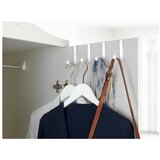 Wenko Komplet 4 belih obešalnikov za vrata Home | Shoptok.si