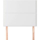  Posteljno vzglavje 2 kosa belo 100x5x78/88 cm umetno usnje, (20739624) | Shoptok.si