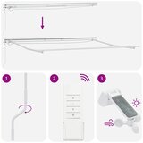Tenda na automatsko uvlačenje LED antracit i bijela 400x300 cm | shoptok.hr