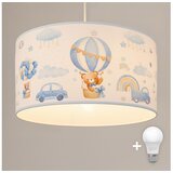  Brilagi - LED dečiji luster na sajli BOBO 1xE27/10W/230V prečnika 35 cm plava/medvedići | Eponuda.com