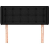  Uzglavlje s ušima crno 93x16x78/88 cm od tkanine | Eponuda.com