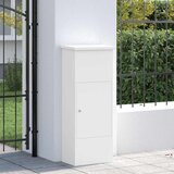  Sandučić za pakete s pohranom Bijelo 44,5 x 29 x 110,5 cm Čelik | shoptok.hr