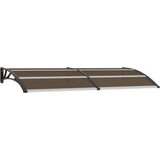 vidaXL Nadstrešnica za vrata crna 240 x 100 cm PC | shoptok.hr