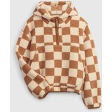 GAP Kids Checkered Sweatshirt Sherpa - Girls Cene