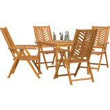  Set za blagovanje od 5 komada jakog akacijevog drva | shoptok.hr