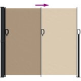  Bočna tenda na uvlačenje smeđesiva 180x600 cm | shoptok.hr