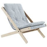 Karup Design Zložljiv fotelj Boogie Raw/Beach Blue | Shoptok.si