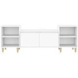 TV ormarić bijeli 160 x 35 x 55 cm od konstruiranog drva | shoptok.hr