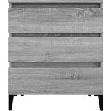  Komoda sivog hrasta sonome 60x35x70 cm od konstruiranog drva | shoptok.hr