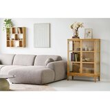 House Nordic Sivo-bež kotna sedežna garnitura (desni kot/z ležalnikom) Clyde – | Shoptok.si