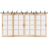 vidaXL Komplet opreme za drsna vrata 213,5 cm jeklo črne barve | Shoptok.si