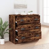  Komoda boja dimljenog hrasta 70x35,5x67,5 cm konstruirano drvo | shoptok.hr
