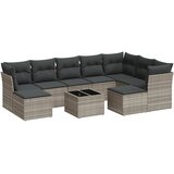  10-dijelni set vrtnih sofa poliratan s jastucima svijetlosivi | shoptok.hr