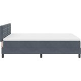  s opruga kutije Tamno siva 140 x 190 cm Baršun | shoptok.hr