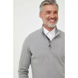 Barbour Bombažen pulover siva barva