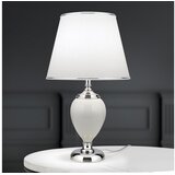 Orion LA 4-1229 - Stona lampa OVUM 1xE27/40W/230V 48 cm keramika bela/hrom | Eponuda.com