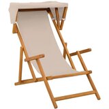  Ležaljka 4 pcs 3 Pozicija Čvrsto drvo eukaliptusa Bež - Bež 2x ležaljka + 2x podmetalo | shoptok.hr