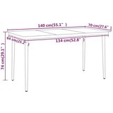  5-dijelni vrtni blagovaonski set crni | shoptok.hr