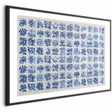  Plakat - Azulejos Tiles - traditional Portuguese ceramic tiles 60x40 Crni okvir s margom | shoptok.hr