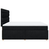  Krevet s oprugama i madracem crni 200x200 cm od tkanine | shoptok.hr
