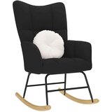  Stolica za ljuljanje od tkanine crna | shoptok.hr