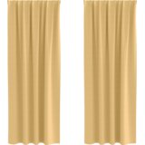 vidaXL Zavjese sa zavjesama 2 pcs Bež 245 x 140 cm Poliester | shoptok.hr