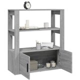  Komoda sivog hrasta sonome 80x30x90 cm od konstruiranog drva | shoptok.hr