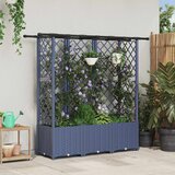  Povišeni krevet s mrežom i krovom Sivi 163,5 x 40 x 138 cm PP | shoptok.hr