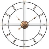 vidaXL Stenska ura črna Ø60 cm železo, (21333063) Cene