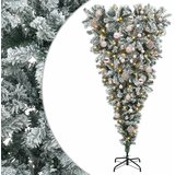  Obrnuto umjetno božićno drvce s granama 150 cm 150 LED lampica - 150 cm s LED-ima i ružičastim lopticama | shoptok.hr