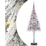 vidaXL Božično drevo med 150 LED z stojalom Bela 150 cm PE in jeklo | Shoptok.si